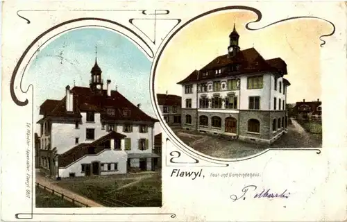 Flawil - Post und Gemeindehaus -163402