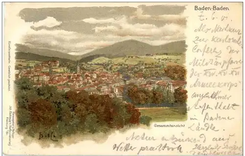 Baden-Baden - Litho -126010