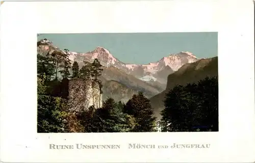 Ruine Unspunnen - Mönch und Jungfrau -167434