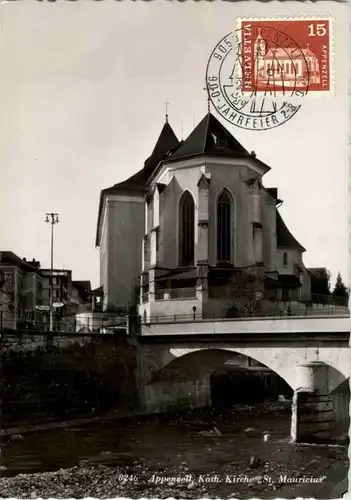 Appenzell - Katholische Kirche - Sonderstempel 900 Jahrfeier -165884