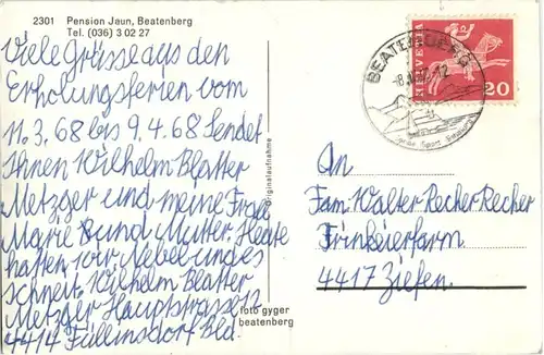 Beatenberg - Pension Jaun -166862