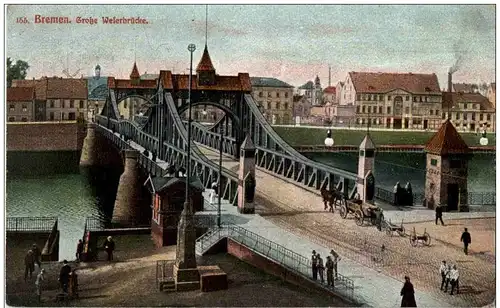 Bremen - Grosse Weserbrücke -126506