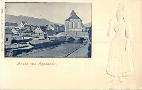 Gruss aus Appenzell - Prägekarte siehe Rückseite -165956