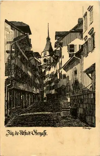 Zug die Altstadt Obergasse -165978