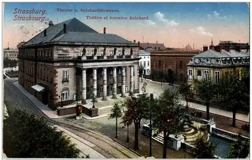 Strassburg - Theater und Reinhardsbrunnen -126894