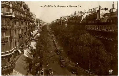 Paris - Le Boulevard Montmartre -126956