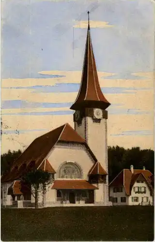 Spiez - Kirche und Pfarrhaus -167908