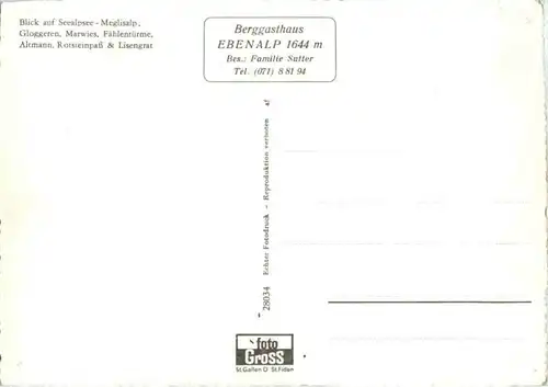 Meglisalp - Berggasthaus Ebenalp -165724