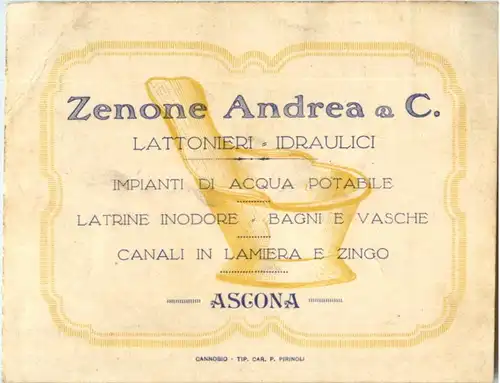 Ascona - Zenone Andrea Werbekarte -168430