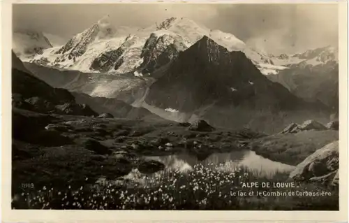 Alpe de Louvie - Le lac et le Combin de Corbassiere -167360