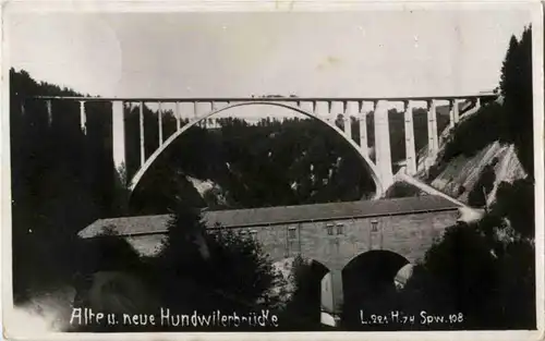 Alte und neue Hundwilerbrücke -167764