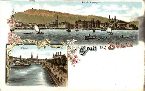 Gruss aus Zürich - Litho -167888