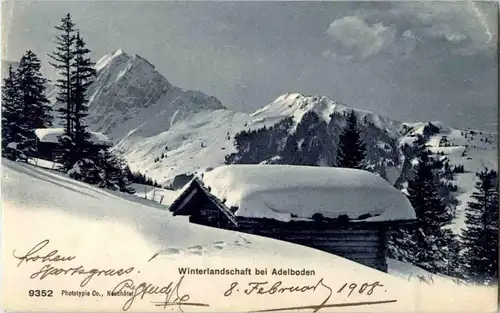 Winterlandschaft bei Adelboden -167606