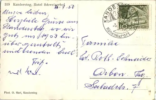 Kandersteg - Hotel Schweizerhof -166144