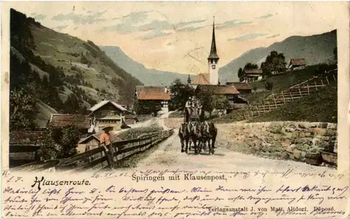 Spiringen mit Klausenpost - Postkutsche -167704