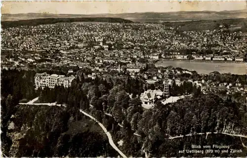 Uetliberg und Zürich vom Flugzeug -167772