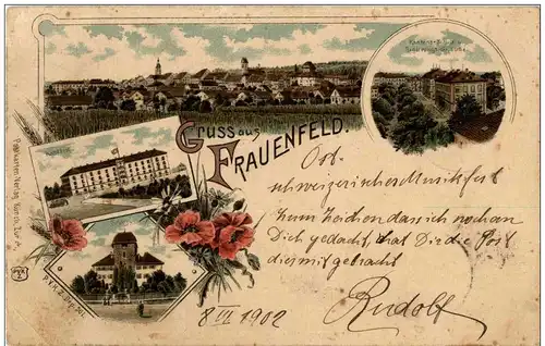 Gruss aus Frauenfeld - Litho -127722