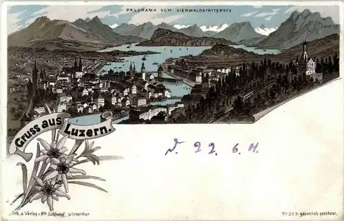 Gruss aus Luzern - Litho -169830