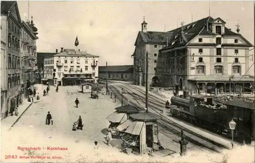 Rorschach - Kornhaus mit Eisenbahn -167914