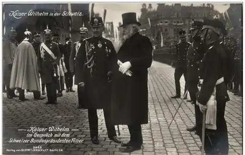 Kaisers Wilhelm II und Präsident Forrer in Zürich -128930