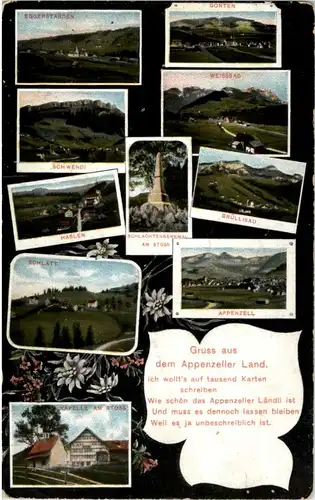 Gruss aus dem Appenzeller Land - Gonten Stoos -167984