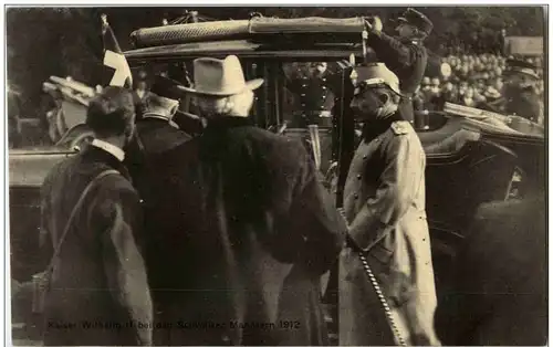 Deutsch Schweizer Manöver 1912 Kaiser Wilhelm II -128956