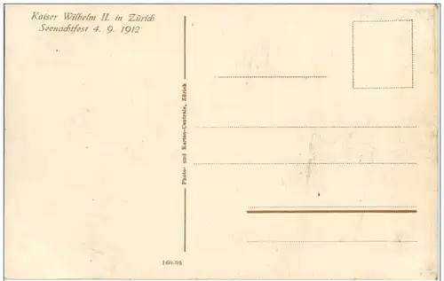 Kaiser Wilhelm II in Zürich Seenachtsfest 1912 -129022