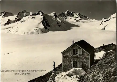 Konkordiahütte und Aletschgletscher -168076