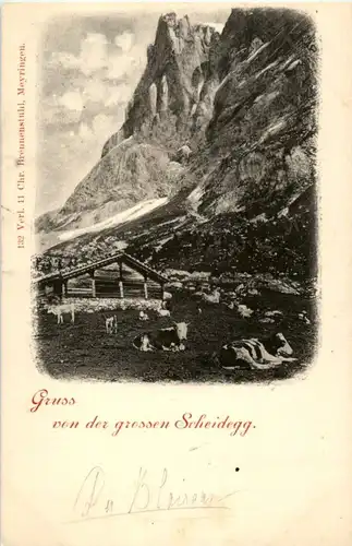 Gruss von der grossen Scheidegg -168922