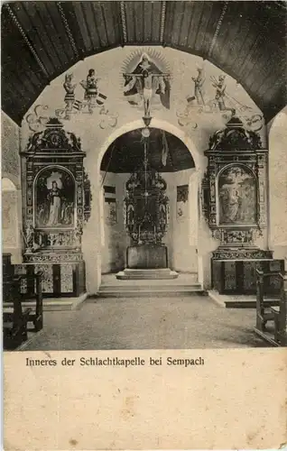 Sempach - Inneres der Schlachtkapelle -168558