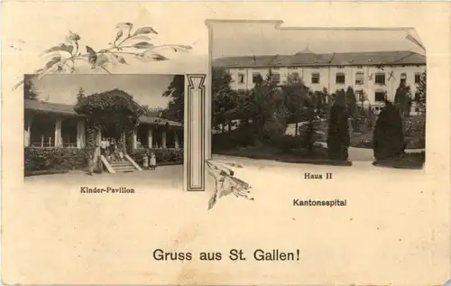 Gruss aus St. Gallen - Kantonsspital -168114