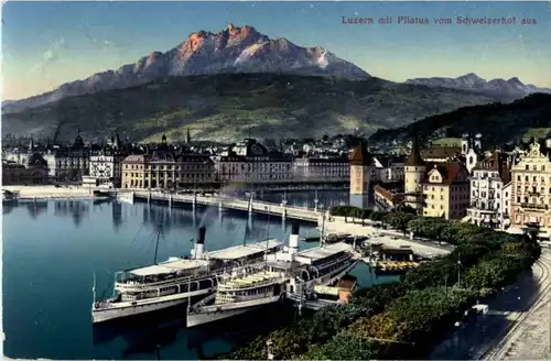 Luzern mit Schiffen -171472