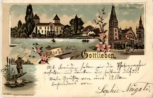 Gruss aus Gottlieben - Litho -169354