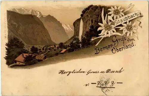 Gruss vom Berner Oberland - Staubbach -170884