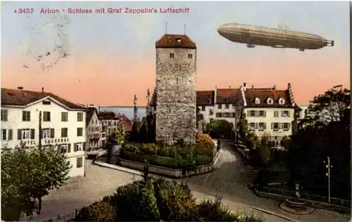 Arbon - Schloss mit Zeppelin -169556