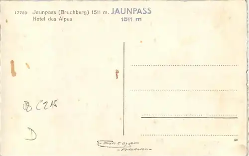 Jaunpass - Hotel des Alpes mit Postbus -171720