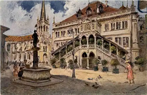 Bern - Rathaus Künstlerkarte -170624