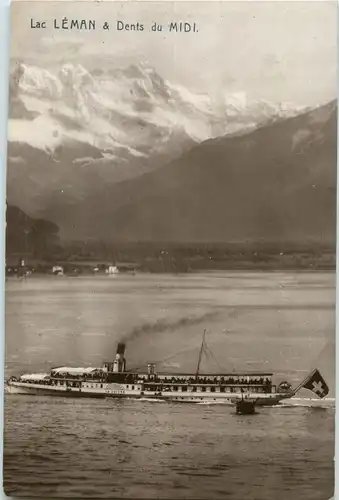 Lac Leman & Dents du Midi mit Dampfer -171490