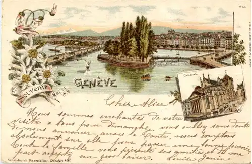 Souvenir de Geneve - Litho -172588