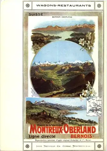 Interlaken -Montreux Oberland Bahn -Repro -170892