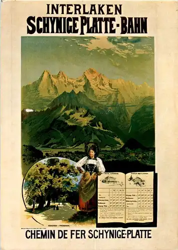 Interlaken - Schynige Platte bahn - repro -170890