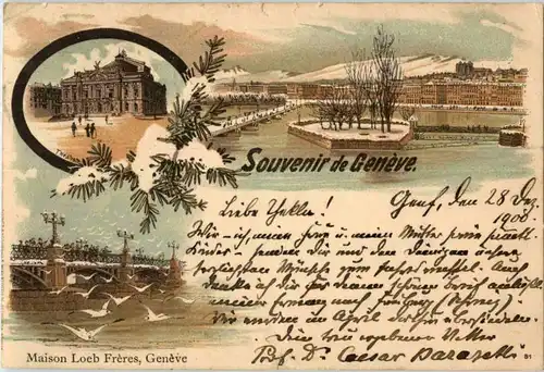 Souvenir de Geneve - Litho -172594