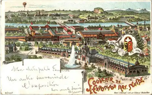 Geneve - Souvenir de l Exposition Nat Suisse - Litho Schlumpf -172640