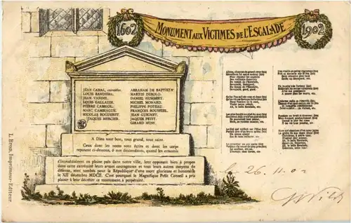 Geneve - Monument aux Victimes de l Escalade -173102