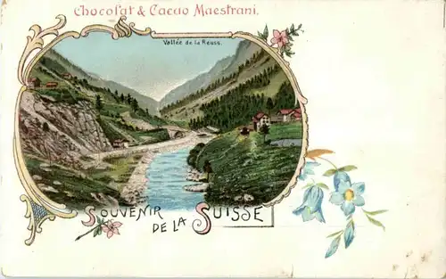 Vallee de la Reuss - Chocolat Maestrani - Litho -171640