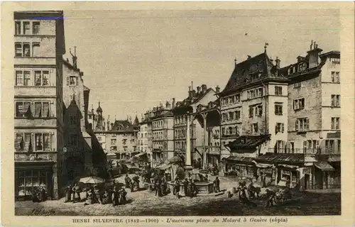 Geneve - L ancienne place du Molard -172632