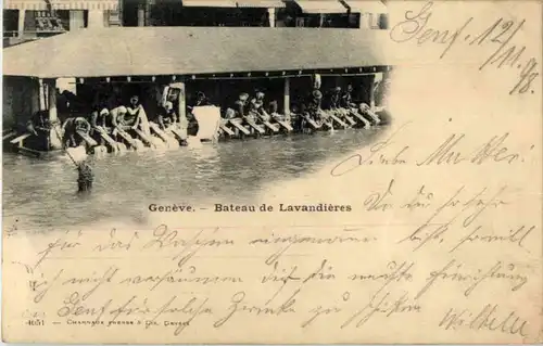 Geneve - Bateau de Lavandieres -172818