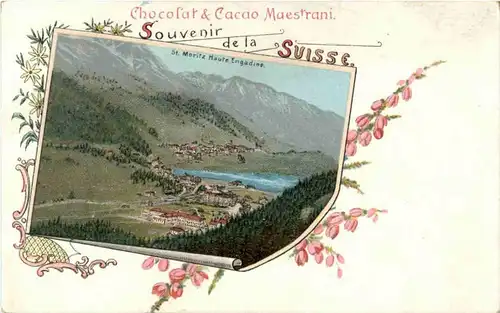 St. Moritz - Chocolat Maestrani - Litho -171638