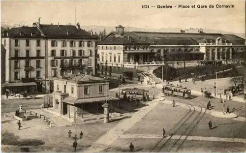 Geneve - Place et Gare de Cornavin -173196