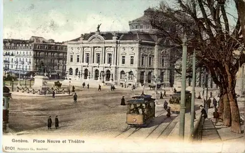 Geneve - Place Neuve et Theatre - Tram -172408